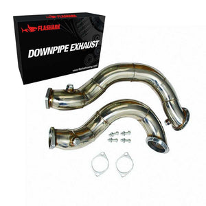Flashark Catless Downpipe for 2007-2010 BMW N54 335i/135i