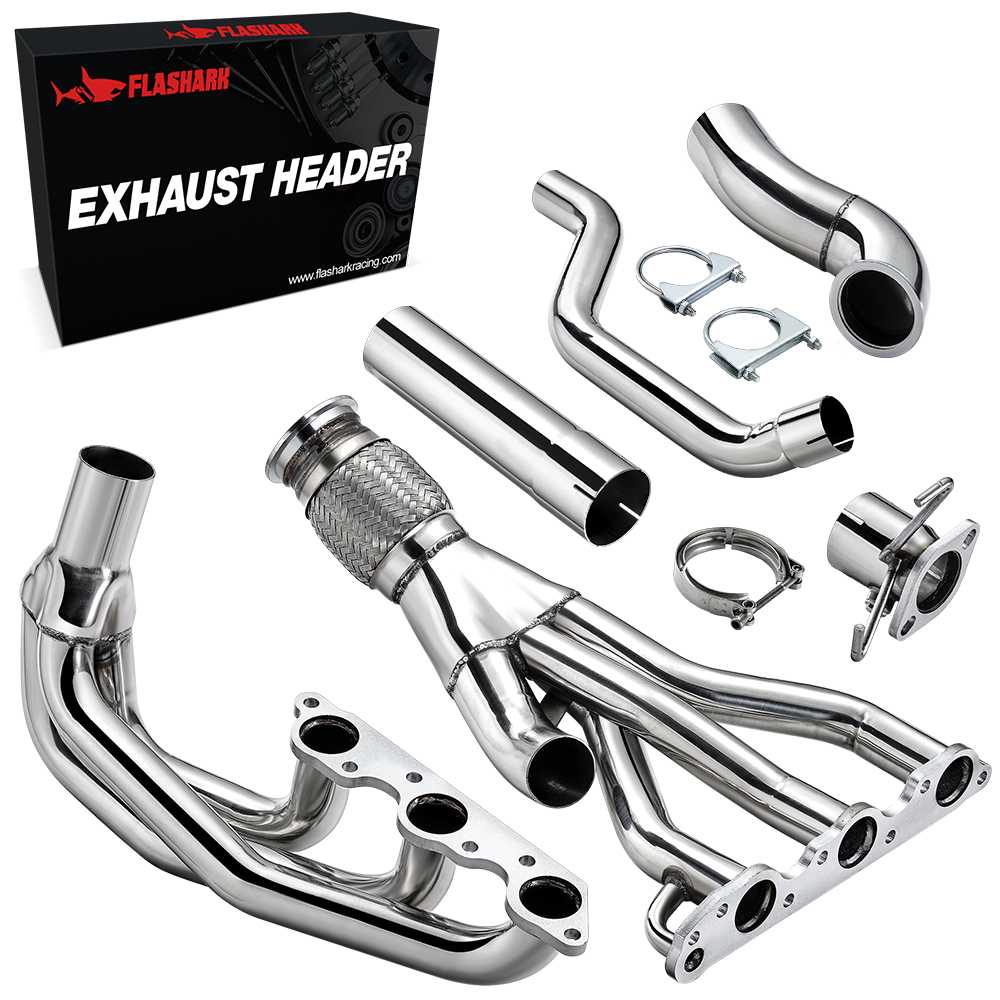 Exhaust Header Manifold for 1997-2005 Pontiac Grand Prix / GTP / Regal / Impala 3.8L V6 Racing Flashark