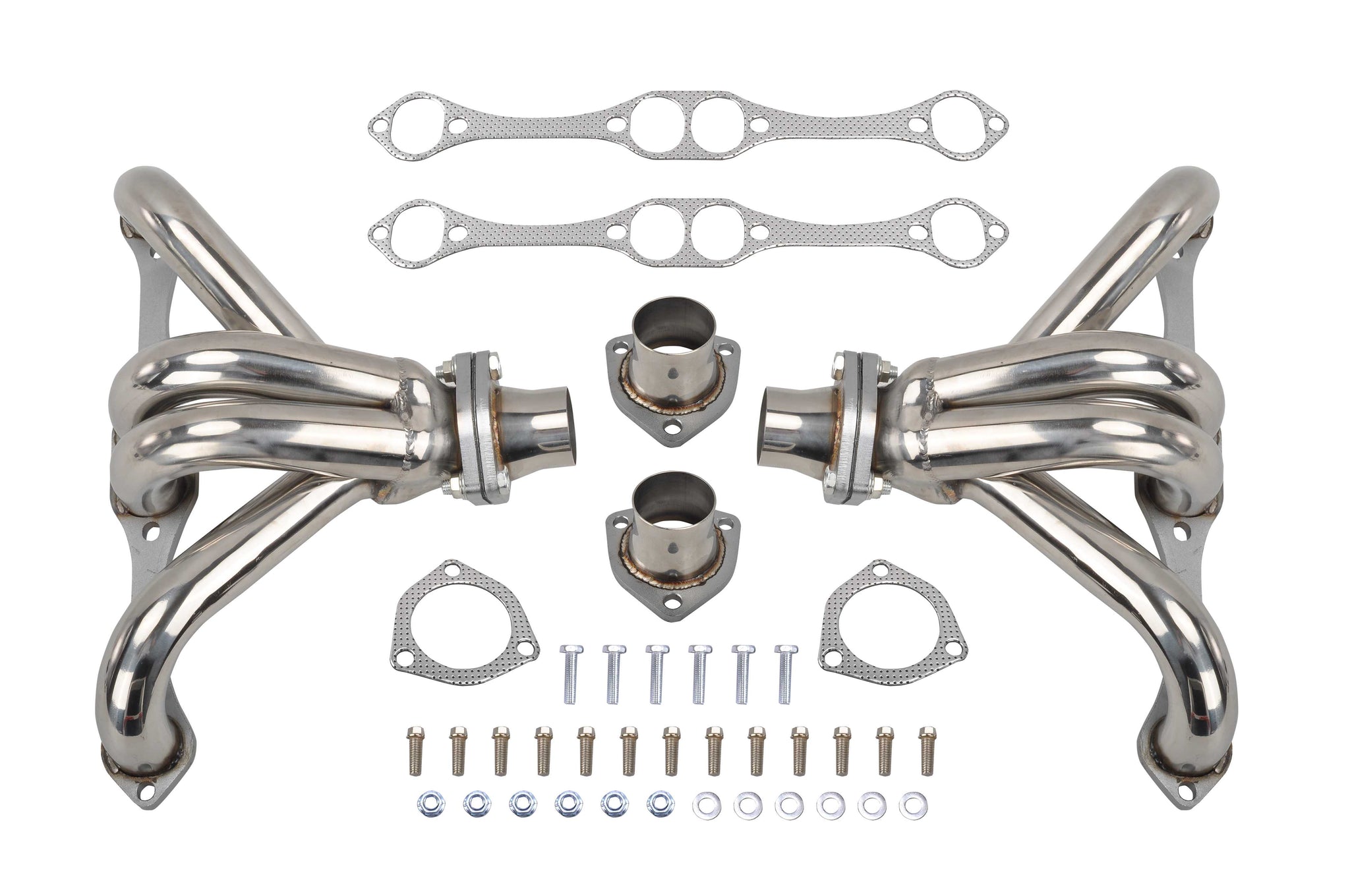 Exhaust Header Manifold for Chevy SBC Small Block Hugger V8 283 305 327 350 Flashark