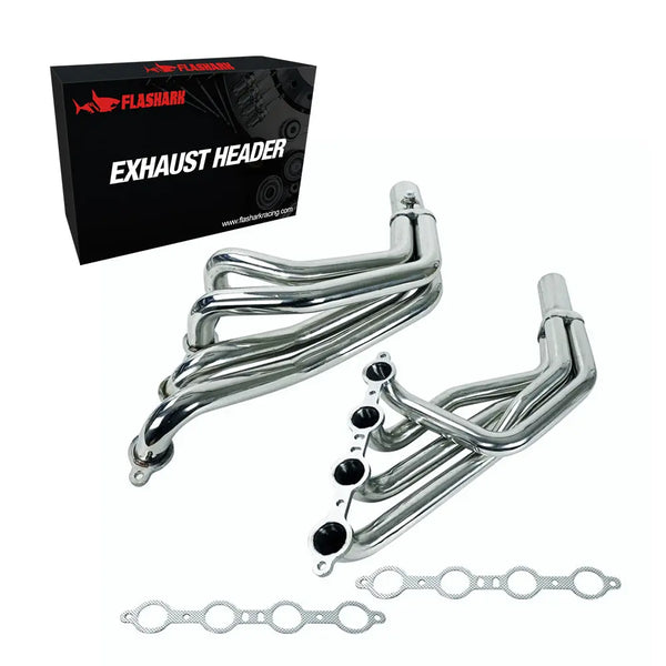 Exhaust Header for 1979-2004 Ford Mustang 4.8L 5.3L Flashark