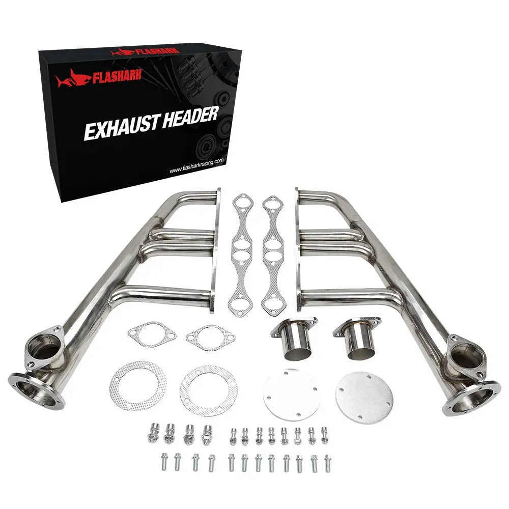 Exhaust Header for 265-400 C.i. with Standard Or Vortec Heads Including D-port ZZ-4 Style Heads (not LT-1) Flashark