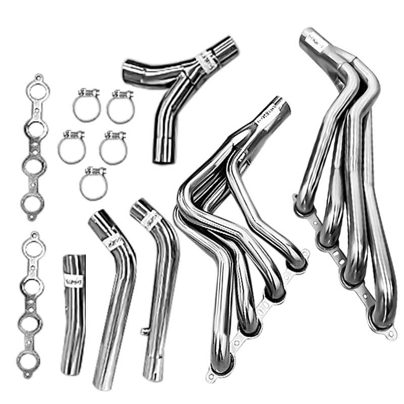 Exhaust Header for LS1 Camaro Firebird Headers & Y-Pipe 1 7/8 Race Version F-Body Flashark