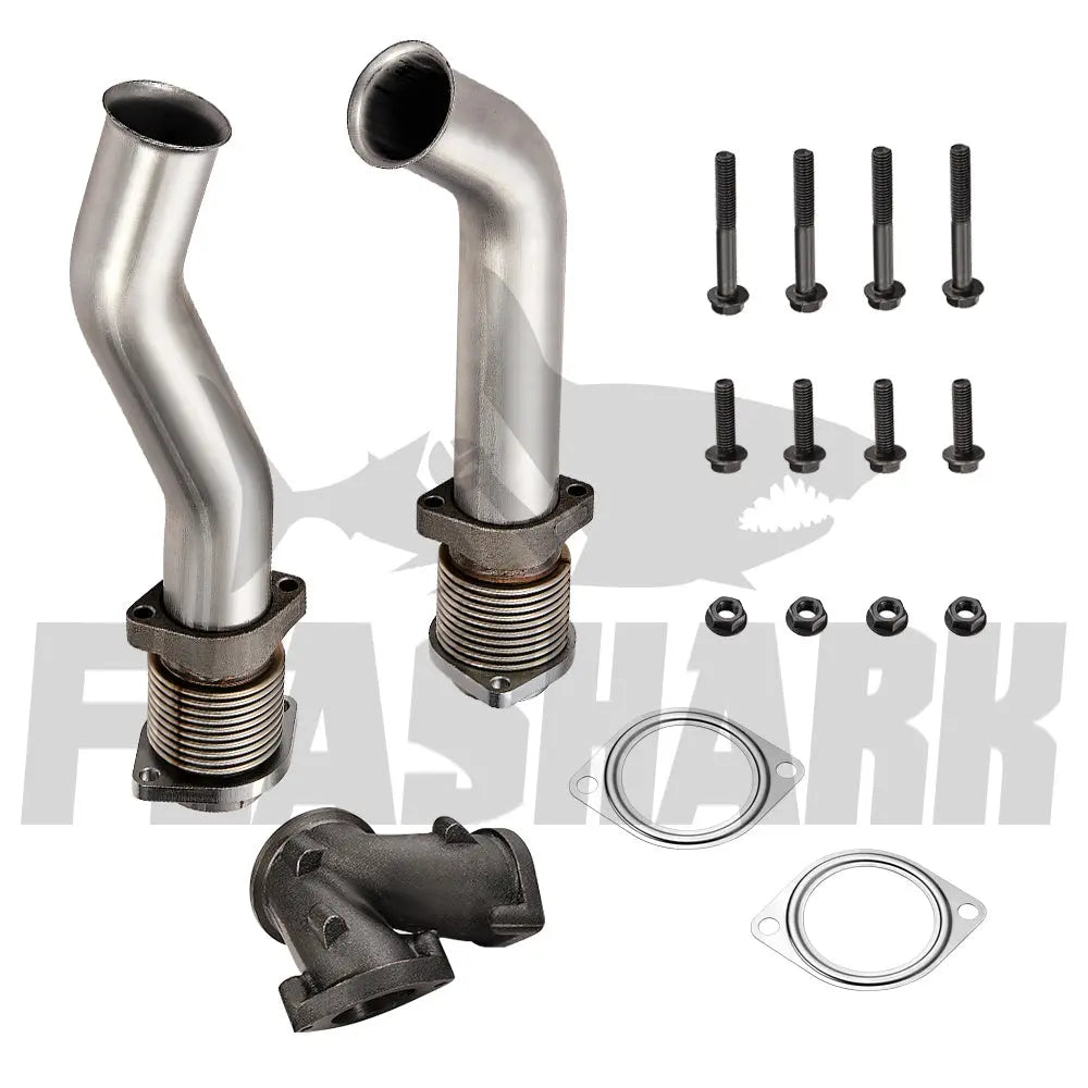 Exhaust Up-Pipe for 1999.5-2003 7.3L Ford Powerstroke Turbo Pedestal Ebp Valve Flashark