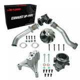 Tubo de escape superior para Ford Powerstroke Turbo de 7,3 L de 1999,5 a 2003, válvula EBP, ruedas 5+5 y tubos superiores
