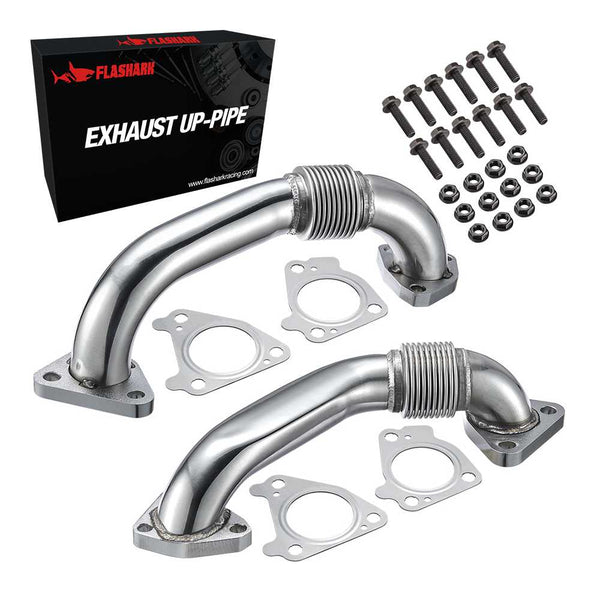 Exhaust Up-Pipe for 2001-2016 6.6L Chevrolet Chevy GMC Duramax LB7 LLY LBZ LMM LML Flashark