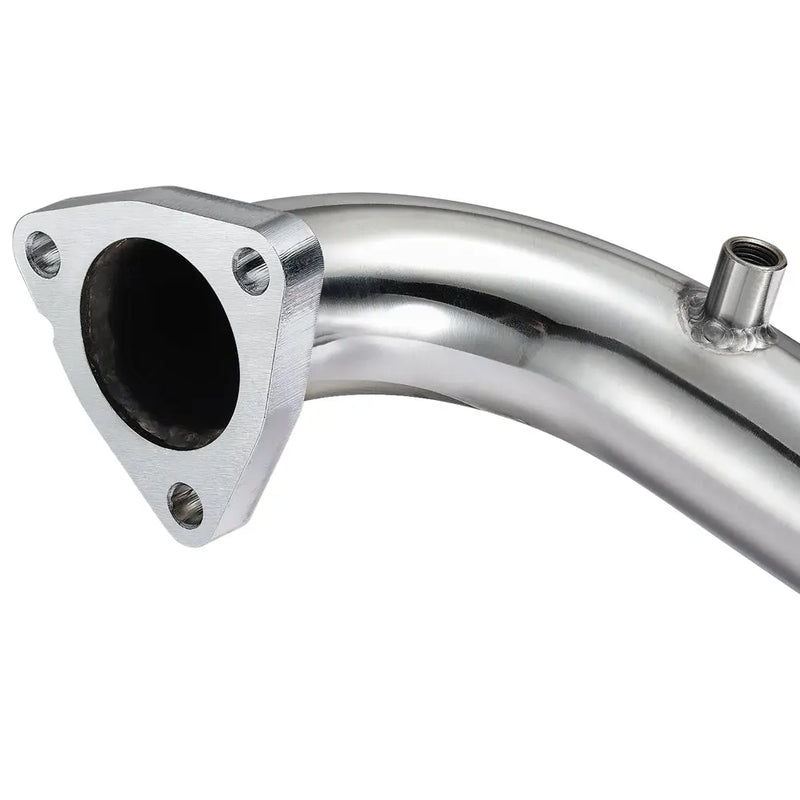 Exhaust Up-Pipe for Ford 2008-2010 6.4L Powerstroke Diesel Heavy Duty Polished NO EGR Flashark