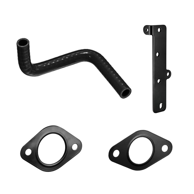 FLASHARK 13-18 Dodge Ram 6.7L Cummins Diesel EGR Plate Cooler & Throttle Valve Delete Blue Kit Flashark