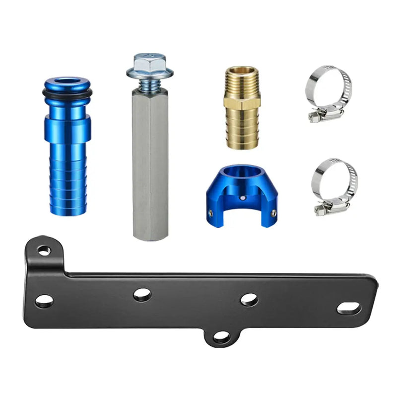 FLASHARK 13-18 Dodge Ram 6.7L Cummins Diesel EGR Plate Cooler & Throttle Valve Delete Blue Kit Flashark