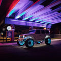 FLASHARK 15.5" RGB Dynamic Colorshift Universal Waterproof LED Wheel Ring Light Kit 4Pcs Blue-tooth App Controlled Flashark