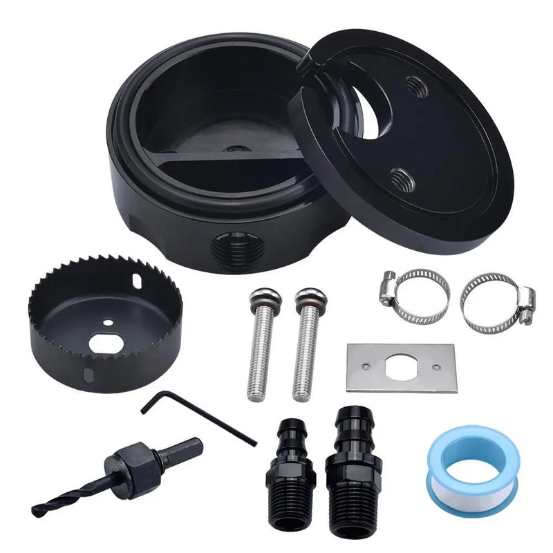 FLASHARK Aluminum Alloy Diesel Fuel Tank Sump Kit Ford Dodge Chevy Cummins Flashark