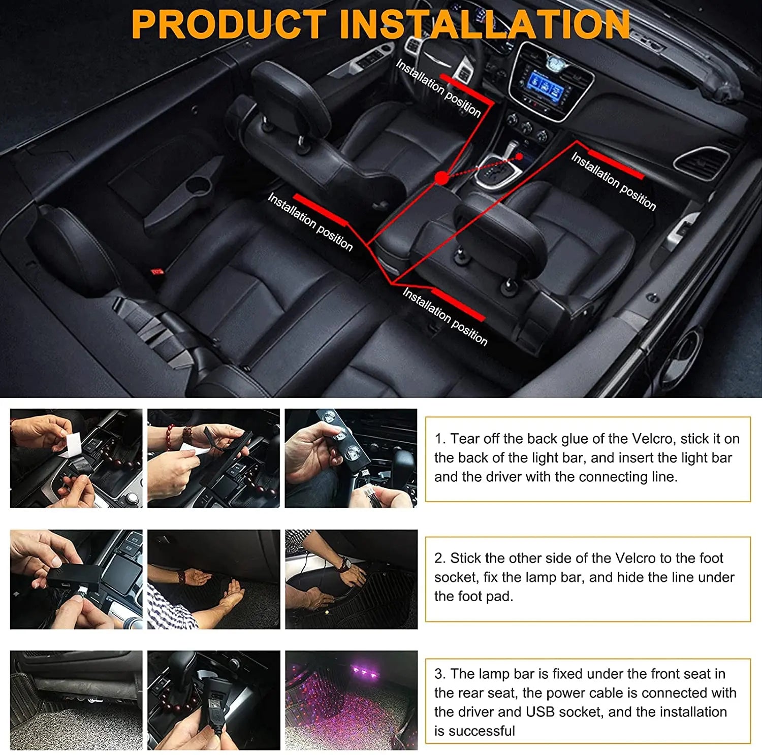 How to Install LED Lights in Your Vehicle's Interior