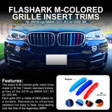 M-Colored Stripe Grille Insert Trims Compatible with BMW 11-20 X3 X4