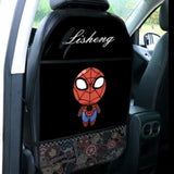 Alfombrilla protectora para asiento trasero de niños, material de PU de primera calidad, Spider Man