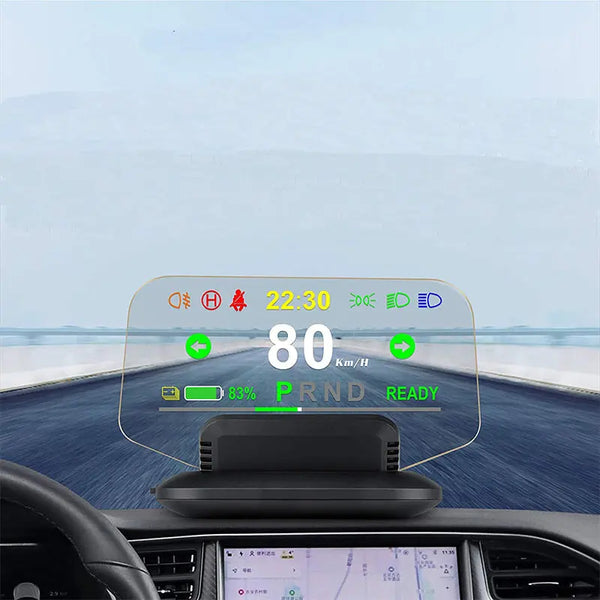FLASHARK Tesla Model 3 Display, Model Y Heads Up Display, Applicable to 2019-2022，4.2 Inches Car HUD TFT LCD Digital Smart Gauge Flashark