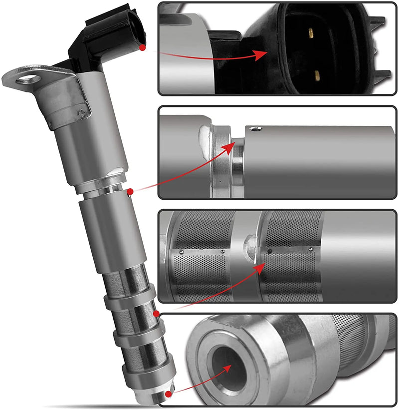 FLASHARK VVT Variable Valve Timing Solenoid V6 Engine 2.8L &3.0L& 3.6L Actuator Fits on Select for Buick Cadillac Chevrolet (1PACK) Flashark