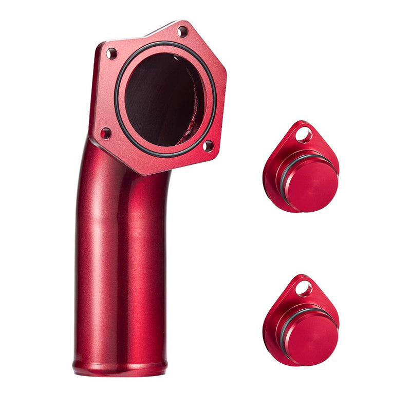 Flashark 2008-2010 6.4L Ford Powerstroke EGR Delete Kits with Intake Elbow Red Flashark
