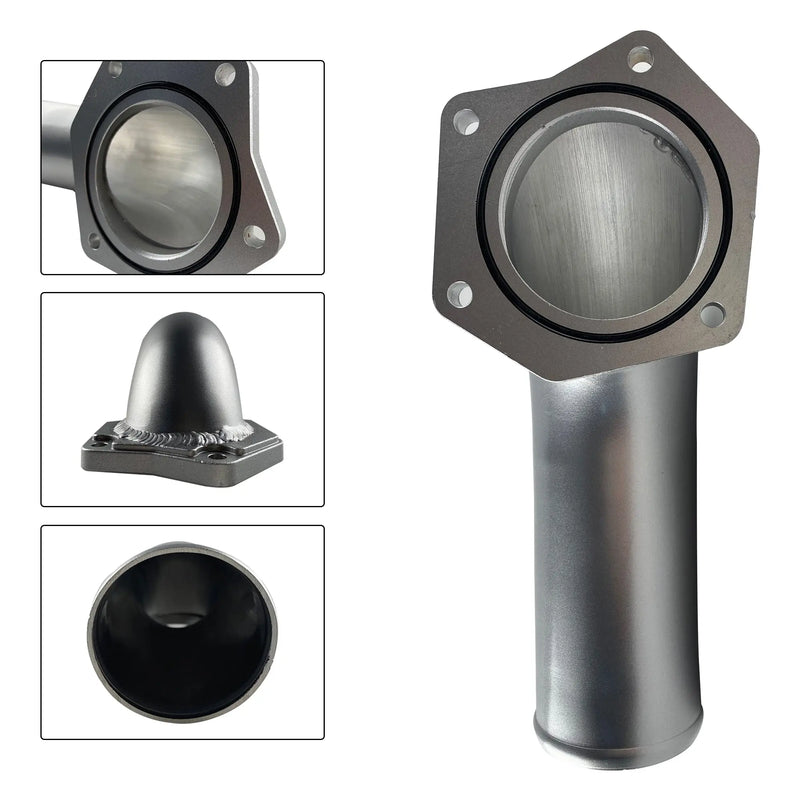 Flashark 2008-2010 6.4L Ford Powerstroke EGR Delete Kits with Intake Elbow Silver Flashark