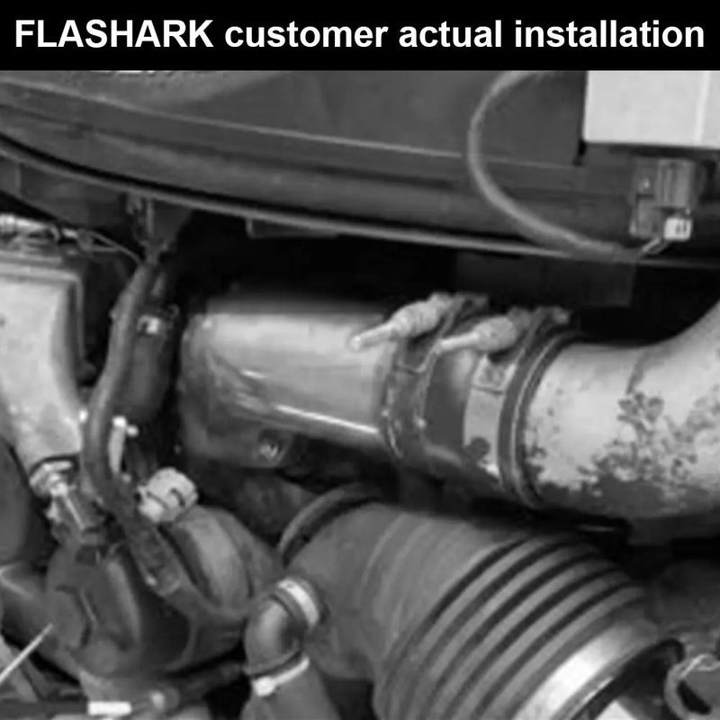 Flashark 2008-2010 6.4L Ford Powerstroke EGR Delete Kits with Intake Elbow Silver Flashark