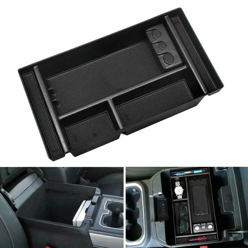 Flashark 2020 Chevy Silverado/GMC Sierra 1500/2500 HD/3500HD/GMC Sierra 1500 2019 Center Console Organizer Storage Box Flashark