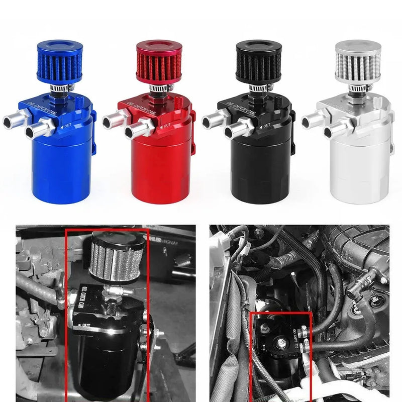 Flashark 300ml Aluminum Baffled Oil Catch Tank With Filter Flashark