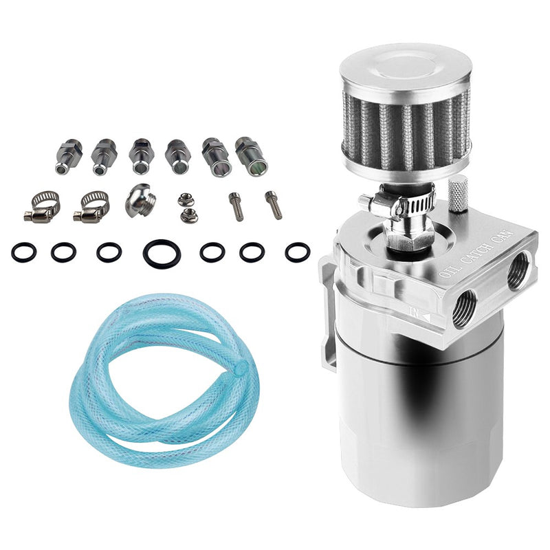 Flashark 300ml Aluminum Baffled Oil Catch Tank With Filter Flashark