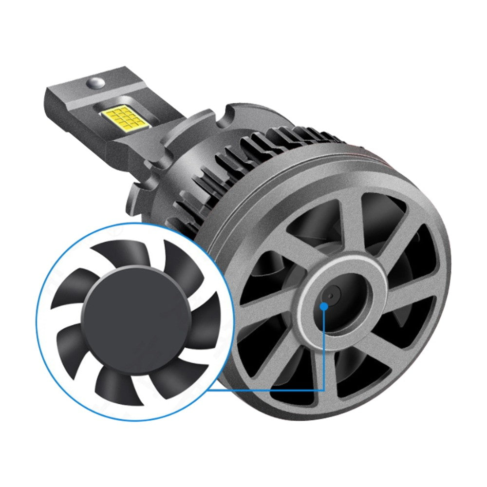 Flashark Car LED Headlight Bulbs D1S D3S D8S Series Laser Headlights,70W,6000K White, 8600LM Per Set, Super Bright and Penetration,Plug and Play, Halogen Replacement DRL Bulbs, 2 packs Flashark