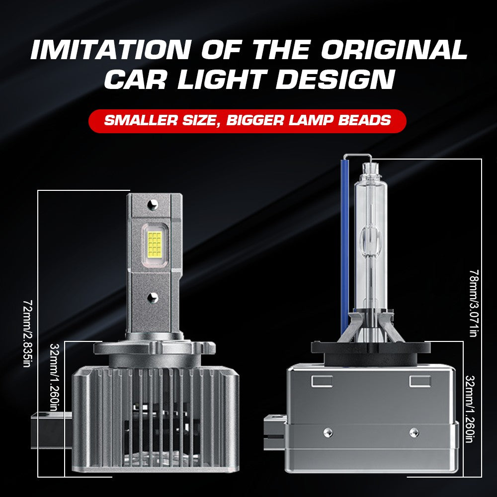 D8s Led D1S D3S D8S LED Headlight Bulbs 70W 8600LM 6000K White | 2 Bulbs - Flashark