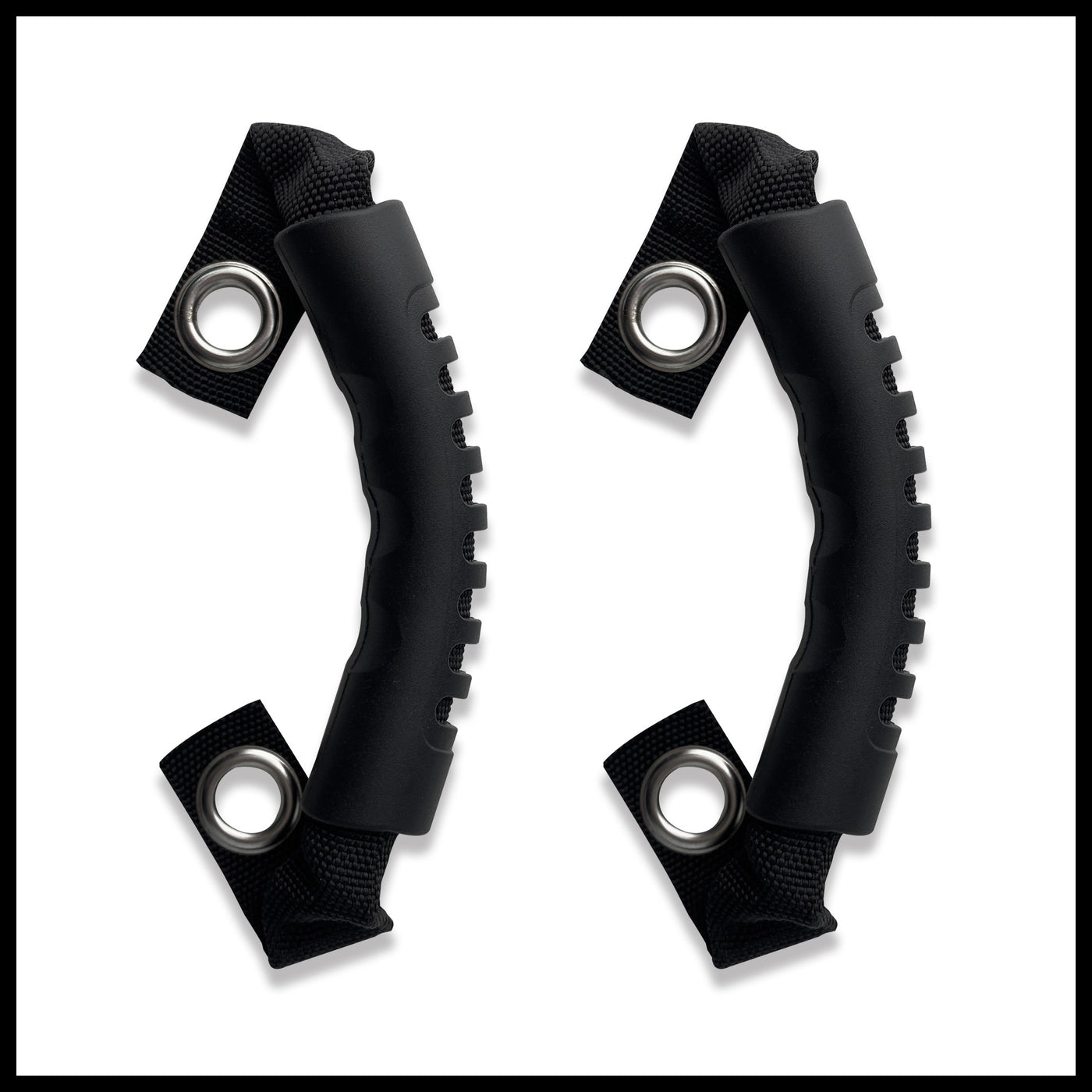 Flashark Grab Handles Metal handle Rope For Jeep Wrangler JK 2007-2015 As Replacement Handle Grab Handles With Grooved grip Metal Hole Gripper Flashark