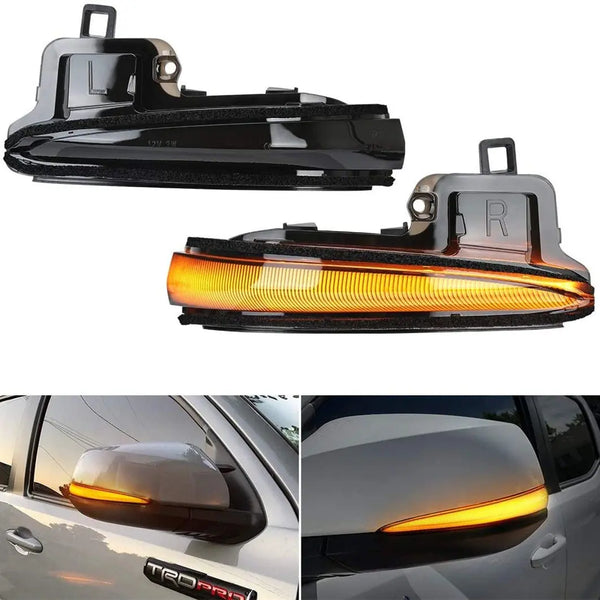 Flashark LED Side Mirror Turn Signal Lights, Sequential Dynamic Indicator Strip for 2016-2021 Tacoma, 2019-2021 RAV4 XA50,2020 Highlander XU70, Alphard Velltire Lexus LM Flashark