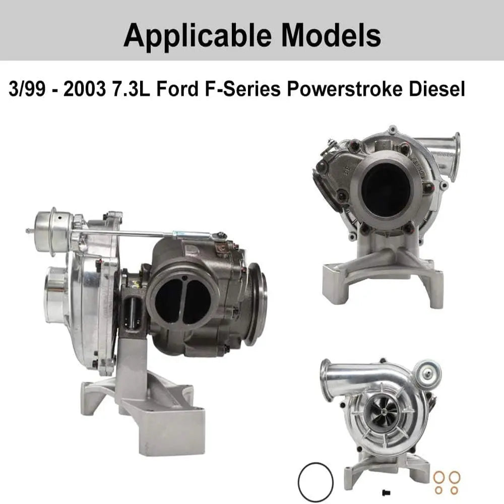 Flashark Non-EBP Valve Kit for Ford 1999.5-2003 7.3L Powerstroke Diesel Turbo Pedestal +Bolts & Exhaust Housing Flashark
