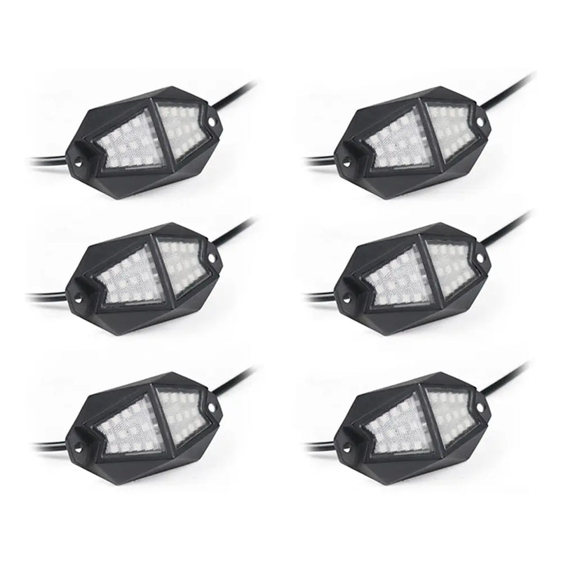 Flashark RGB LED Rock Lights,Chassis Lights, 4/6/8/12 Pods Underglow Multicolor Neon Light Accessories with App Control Timing Music Mode Lighting Kit Waterproof Exterior Wheel Light For Car Truck ATV RZR Utv SUV Off Road Flashark