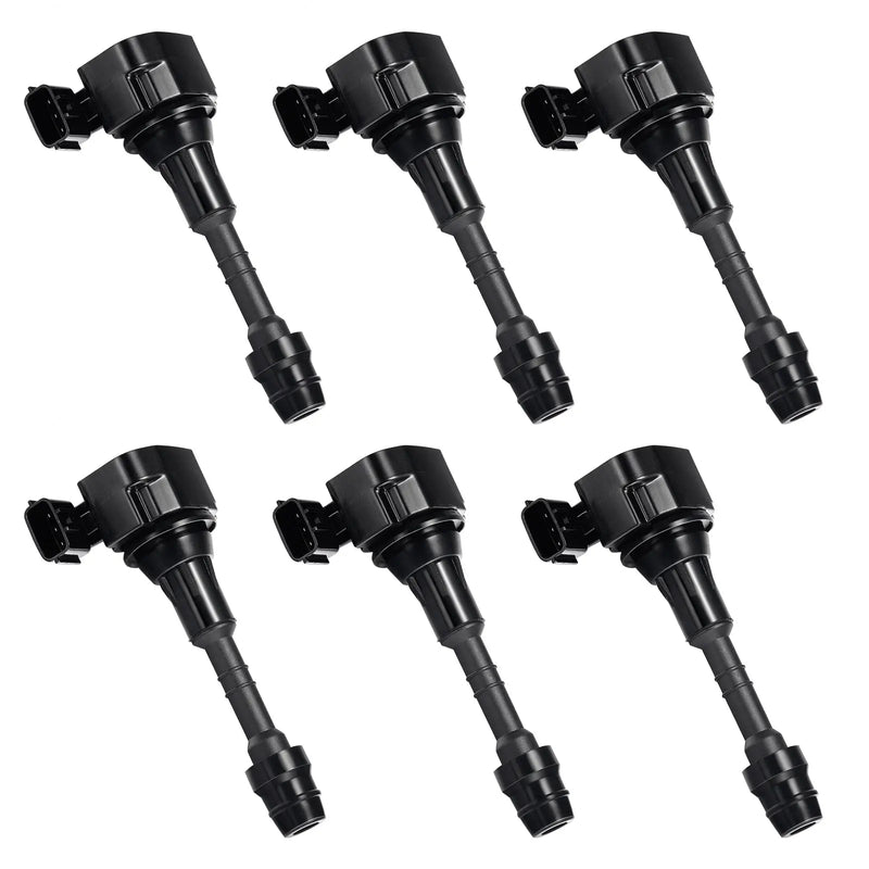 Ignition Coil Pack for 2003-2007 Nissan 350Z  Infiniti FX35, G35, M35,  Infiniti G35 Coupe 2006, Coil for V6 3.5L UF401,C1439,6734025,  22448AL615,22448AL61C 6PCS Flashark