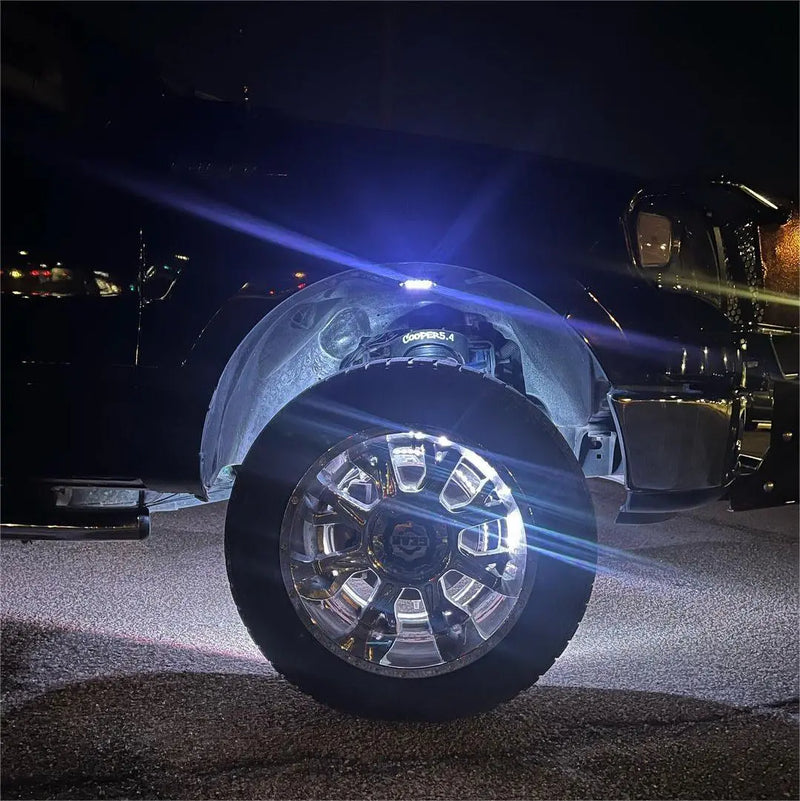 LED Wheel Light Kit 4Pcs Blue-tooth App Controlled Flashark