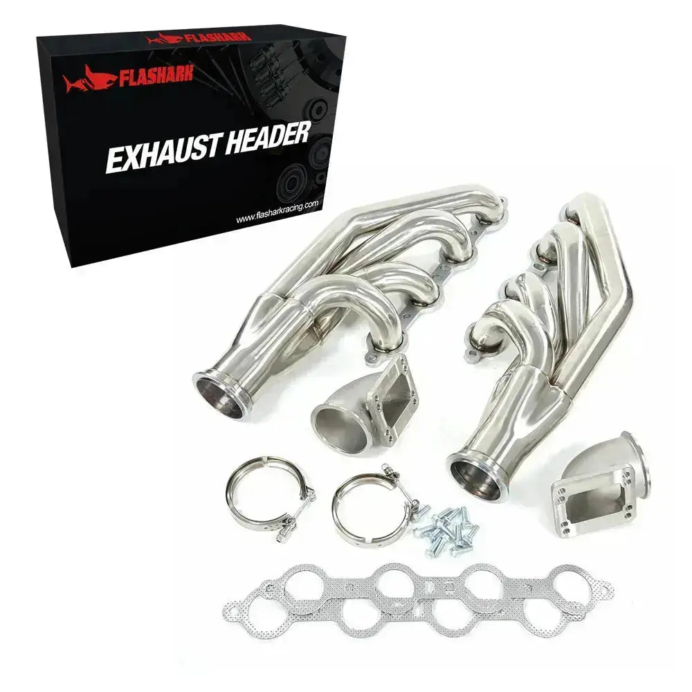 Banded Header LS Turbo Exhaust Header Manifold For 1997-2015 Chevrolet Corvette ...