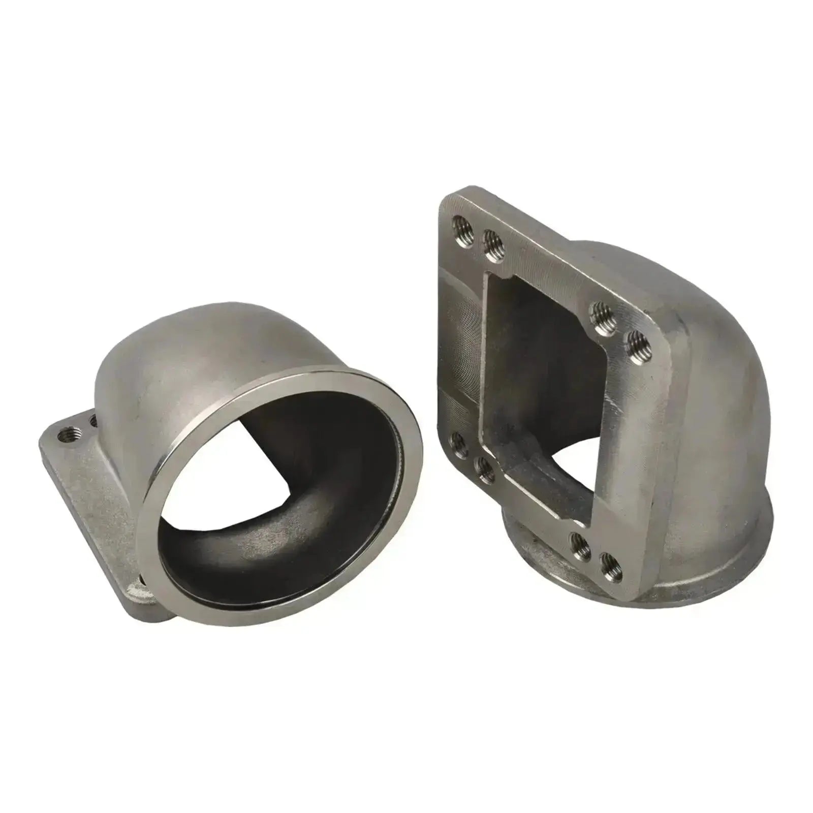 LS Turbo Exhaust Header Manifold For LSX, LS1, LS2, LS3, LS6 GM V8+Elbows T3 T4 to 3.0" V Band Flashark