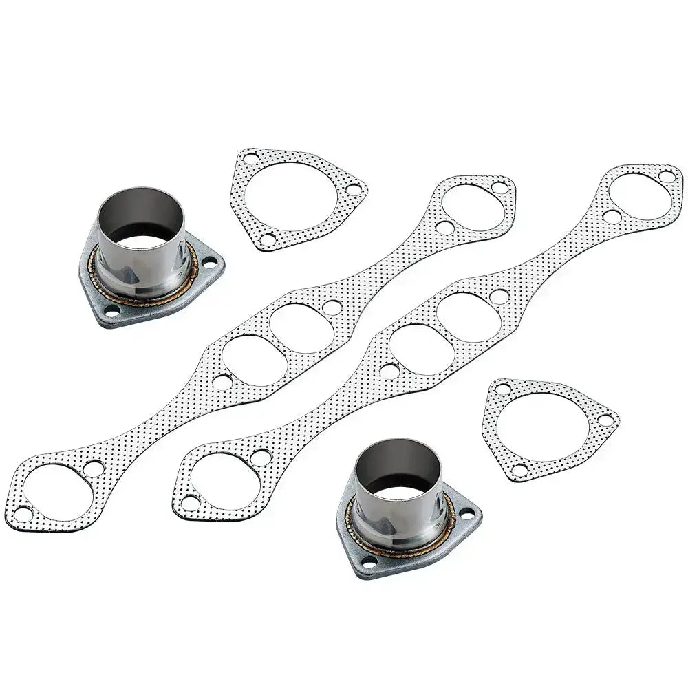 Exhaust Header for 1955-1957 Chevy Bel Air, 1955-1978 & 1980-1982 Chevy Corvette 5.7L Small Block Chevy Chassis Headers Flashark