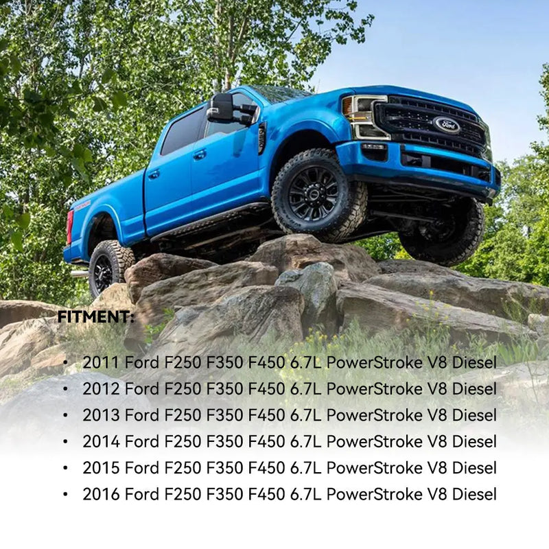 SPELAB 3.5" Hot Side Intercooler Pipe Kit For 2011-2016 6.7 Powerstroke Diesel Ford F250 F350 F450 SPELAB