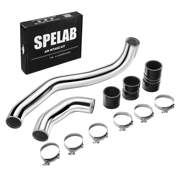 SPELAB Hot Side Intercooler Pipe Kit For 2008-2010 6.4 Powerstroke Diesel Ford F250 F350 F450 F550 SPELAB