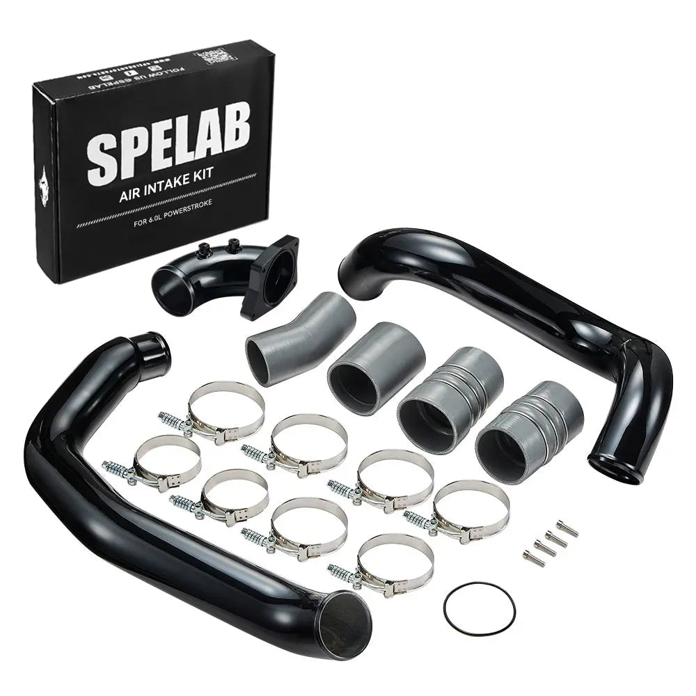 SPELAB Intercooler Pipe Kit For 2003-2007 6.0 Powerstroke Diesel Ford F250 F350 F450 F550 SPELAB