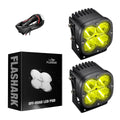 SPOT Off-Road LED Light Pod (10° Narrow Spot) White/Amber 6000K Flashark