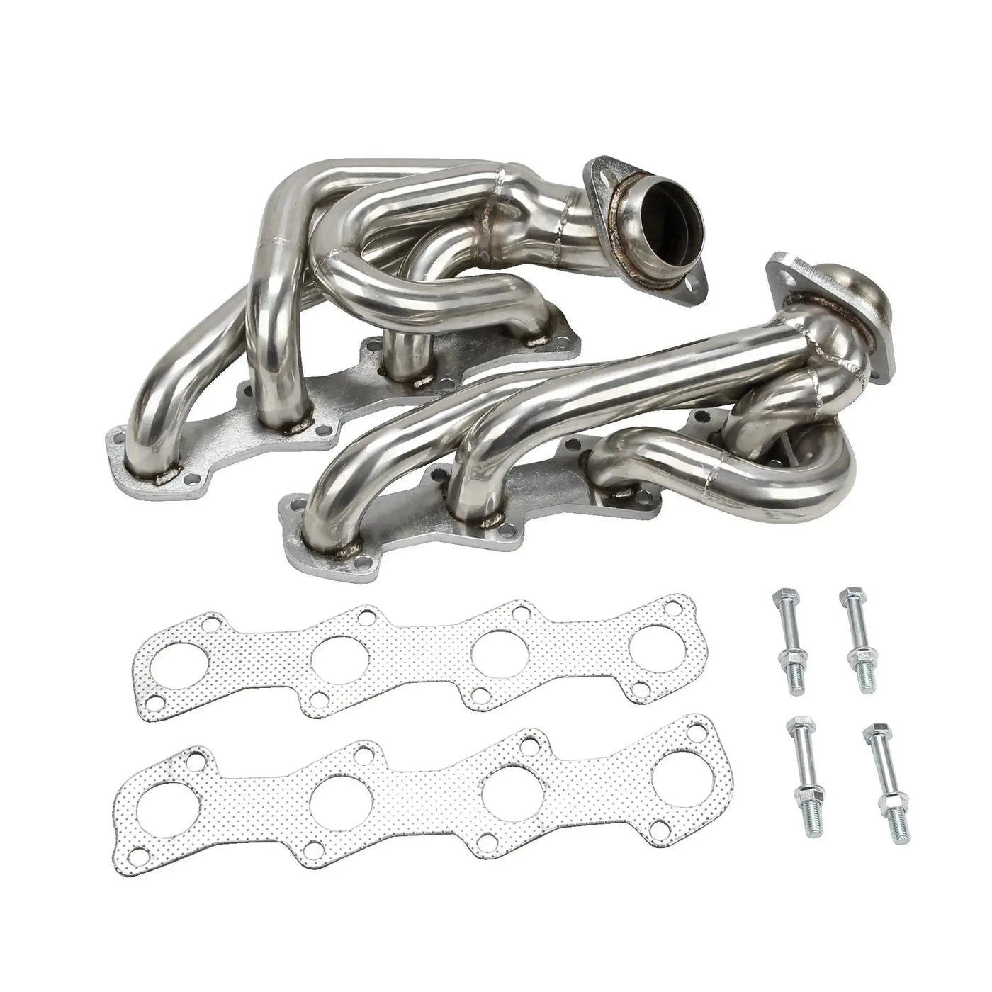 Exhaust Header for 1999-2004 Ford F250/F350/F450 Super Duty V10 and 1997-2001 F150 F250 5.4L V8 Flashark