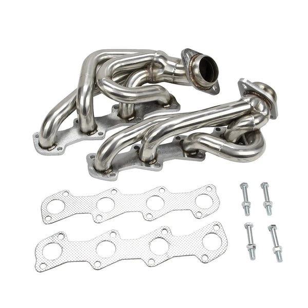 Exhaust Header for 1999-2004 Ford F250/F350/F450 Super Duty V10 and 1997-2001 F150 F250 5.4L V8 Flashark