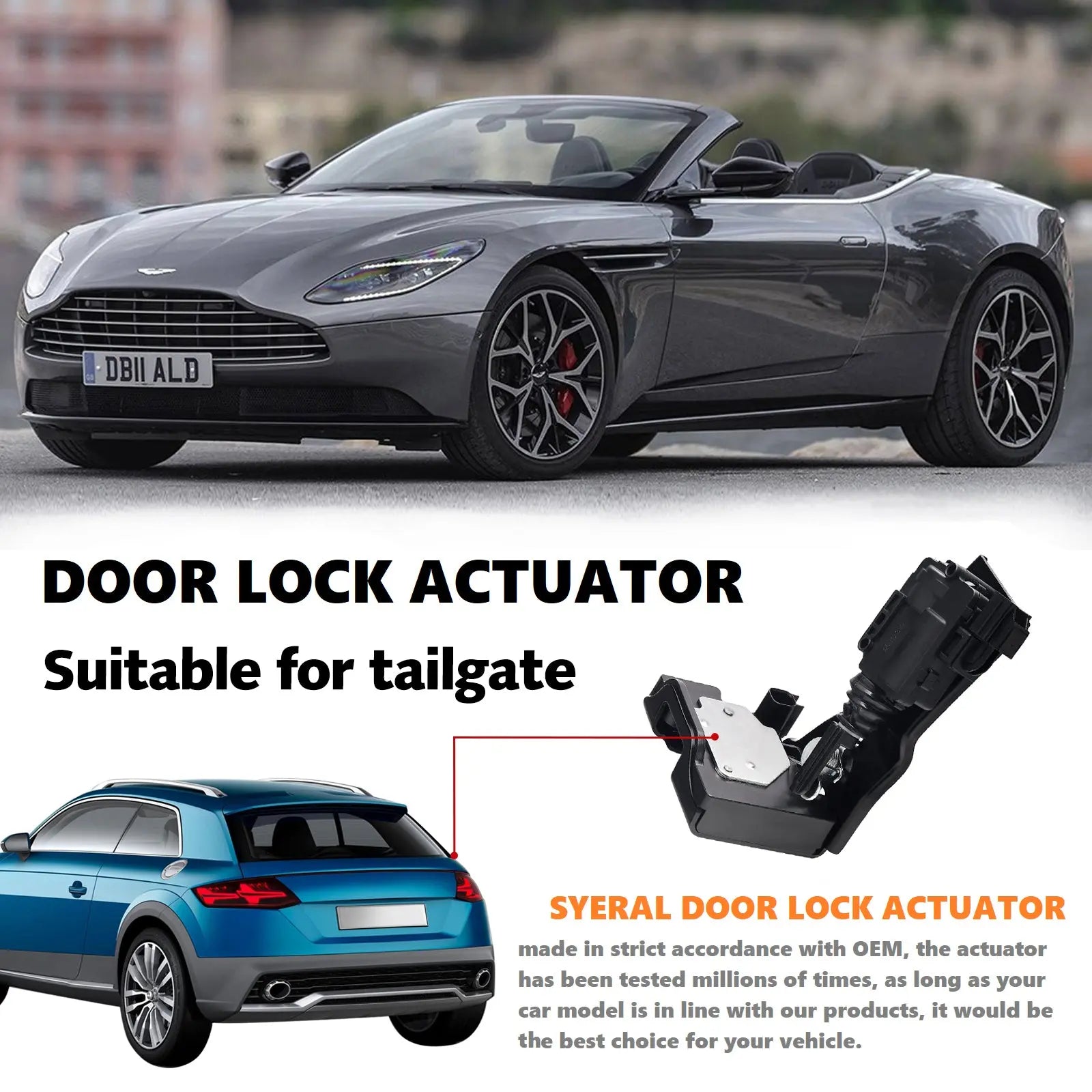 Trunk Rear Door Lock Actuator Tailgate Lock for 2009-2012 Escape 09-20 Mercury Mariner 08-11 Mazda Tribute 9L8Z-7843150-B 937-663 Flashark