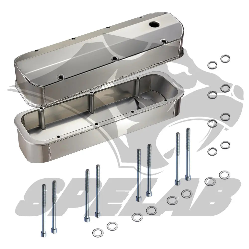 Polished Aluminum Tall Valve Covers For Chevy BBC 396 402 427 454 502 – Demotor